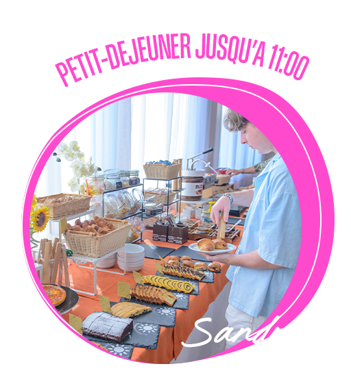 Petit-déjeuner jusqu'à 11h00